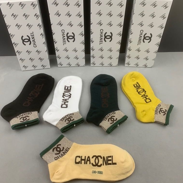 SK031 CHANEL sock ets5pairs 1 set